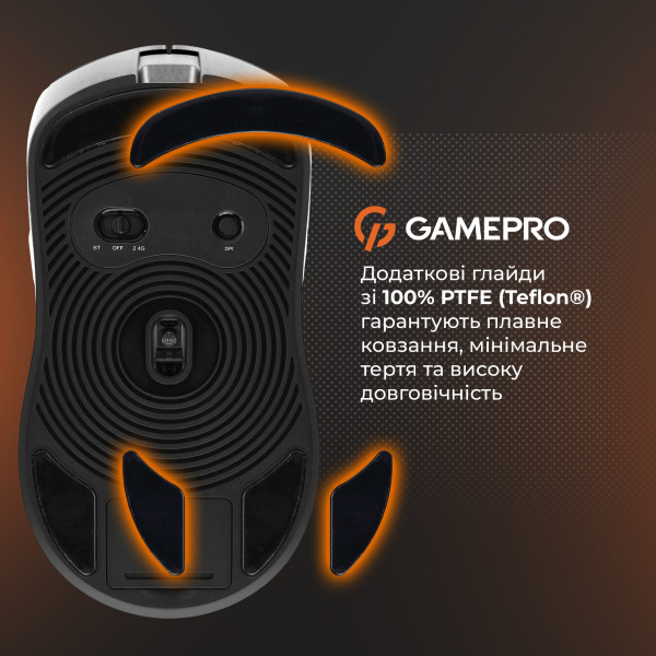 Фото - Миша бездротова ігрова GamePro Genesis Ranker Wireless White (GM012W)