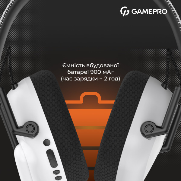 Фото - Гарнітура бездротова ігрова GamePro Genesis Mercury Pro (HSW120W)
