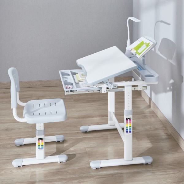 Фото - Комплект меблів шкільний 2 елементи FunDesk Bellissima grey