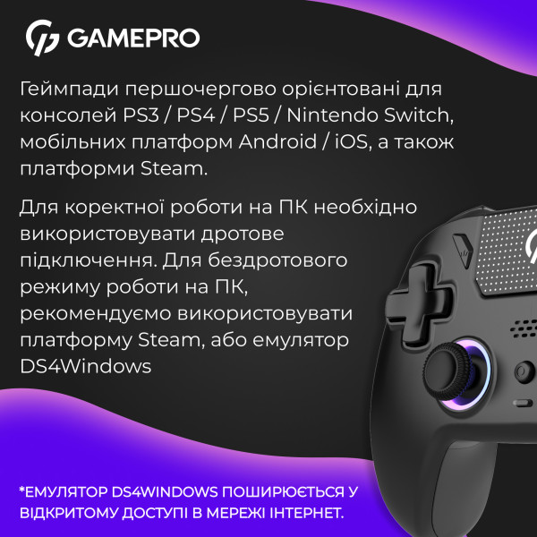Фото - Геймпад GamePro GPS20B Black