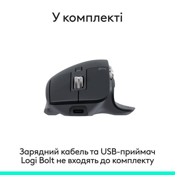 Фото - Миша бездротова Logitech MX Master 3S Performance BE Graphite (910-007501)