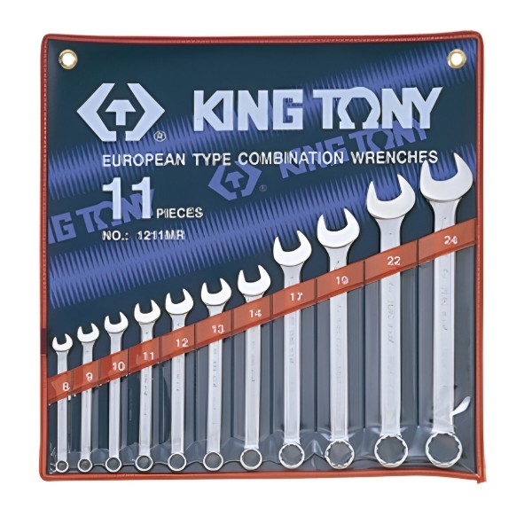Фото - Набір рожково-накидних ключів KING TONY 11 шт. (1211MR)