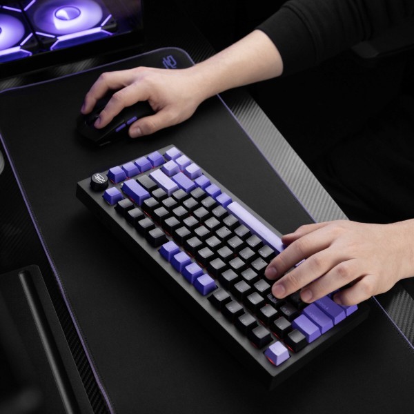 Фото - Клавиатура беспроводная игровая Proove Gaming Coupe (Ukraine Layout) Black/Purple (WKCP00022416)