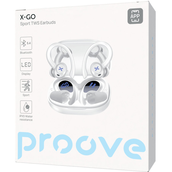 Фото - Наушники вкладыши беспроводные TWS Proove X-Go TWS (APP) white (TWXG0001AP02)