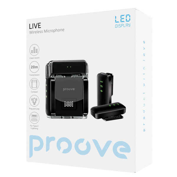 Фото - Мікрофон для смартфона Proove Live Black (PLWM00012101)