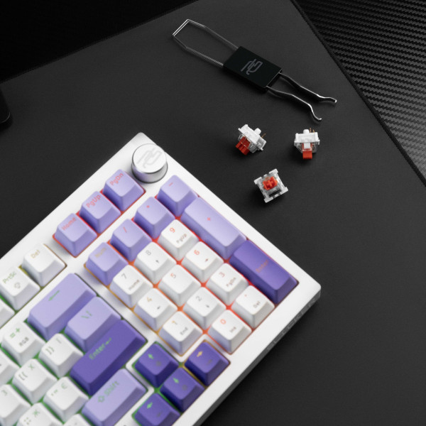 Фото - Клавіатура бездротова ігрова Proove Gaming Slicker (Ukraine Layout) White (WKSL00022402)
