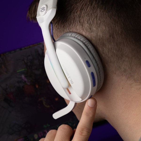 Фото - Гарнітура бездротова ігрова Proove Gaming Glimmer (APP) White/Purple (WHGL00022017)
