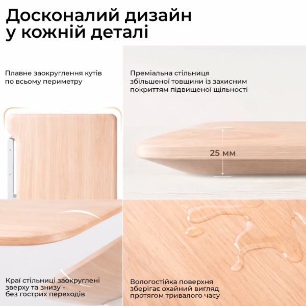 Фото - Стіл з електрорегулюванням висоти Sihoo D07 1.8m Maple/White (D07A-102/D07J-102-AB/DO7-P)