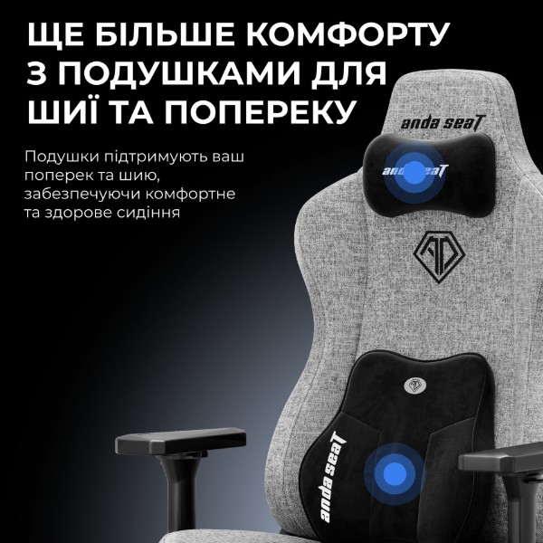 Фото - Крісло для геймерів Anda Seat Kaiser 3E XL Orange Fabric (AD23YC-XL-09-O-CF-O01)
