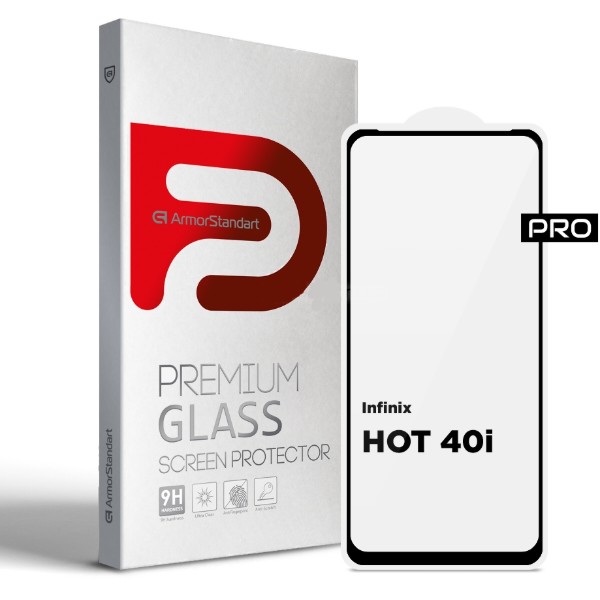 Фото - Захисне скло для смартфону Armorstandart Pro for Infinix Hot 40i Black (ARM73827)