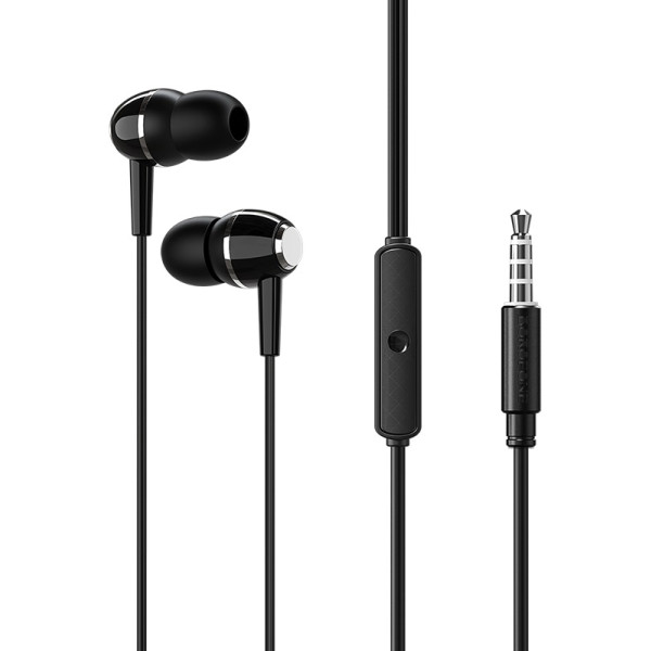 Фото - Навушники вкладиші дротові BOROFONE BM36 Acura Universal earphones with mic Black (6931474709691)