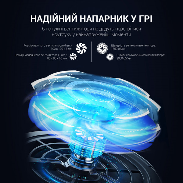 Фото - Подставка под ноутбук охлаждающая GamePro CP1450 Black