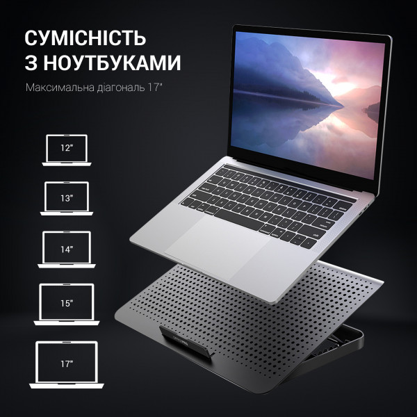 Фото - Подставка под ноутбук охлаждающая OfficePro CP500B Black