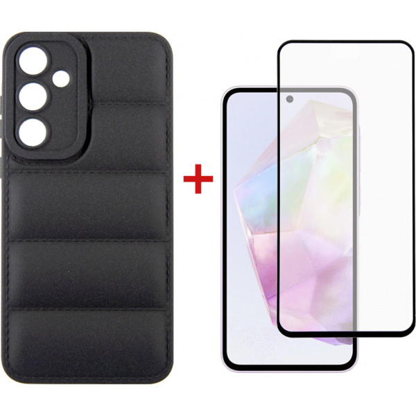 Фото - Чохол для смартфону DENGOS for Samsung Galaxy A35 SM-A356 Black (DG-KM-56) + скло