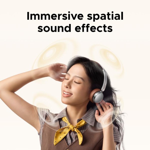 Фото - Навушники накладні бездротові UGREEN HP207 Studio Plus Active Noise Cancelling Silver Brown (75629)