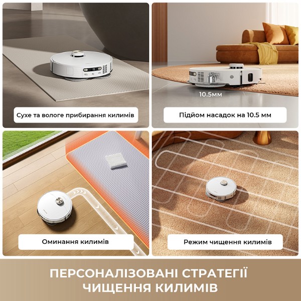 Фото - Робот-пилосос миючий Dreame L50s Pro Ultra White (RLL88HE-Wh)