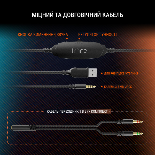 Фото - Гарнитура проводная игровая Fifine H3 Black