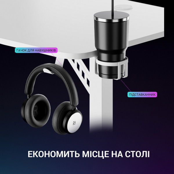 Фото - Стіл комп'ютерний GamePro GDC216W White