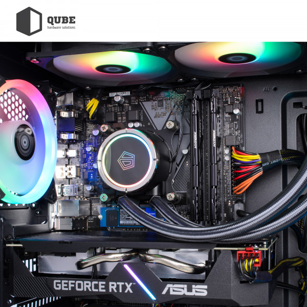 Фото - Системний блок QUBE QB Ryzen 7 7800X3D RTX 3050 8GB W1 324 (Ryzen77800X3DRTX30508GBW1324)