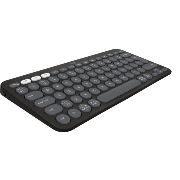 Фото - Клавіатура бездротова Logitech K380s Pebble Keys 2 Graphite Bluetooth (920-011851) Фото - Клавіатура бездротова Logitech K380s Pebble Keys 2 Graphite Bluetooth (920-011851)