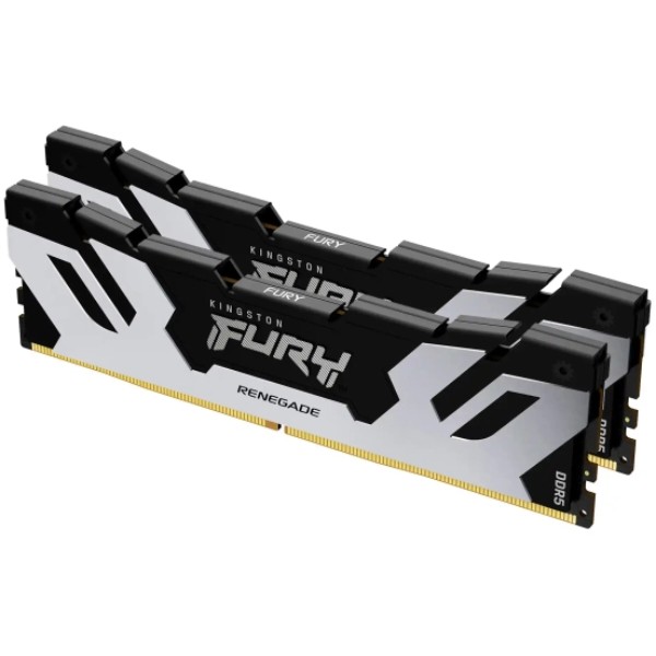 Фото - Пам'ять DDR Kingston Fury DDR5 32GB 2x16GB 8000MHz Renegade Silver (KF580C38RSK2-32)