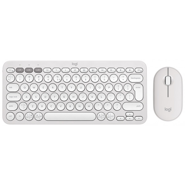 Фото - Клавиатура+мышь беспроводная Logitech Pebble 2 Combo White Wireless (920-012240) Фото - Клавиатура+мышь беспроводная Logitech Pebble 2 Combo White Wireless (920-012240)