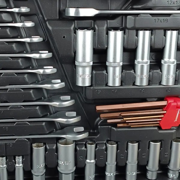 Фото - Набор инструментов Haisser 1/2" i 3/8" i 1/4" 150 ед. (70232)