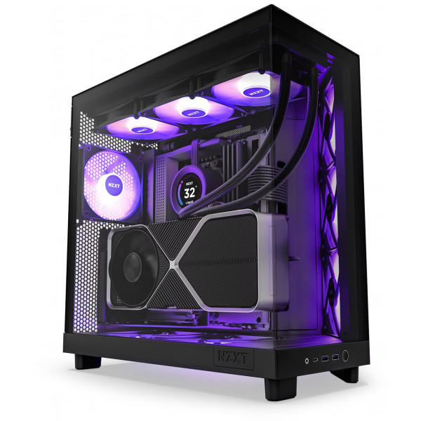 Фото - Корпус NZXT H6 Flow RGB All Black (CC-H61FB-R1)