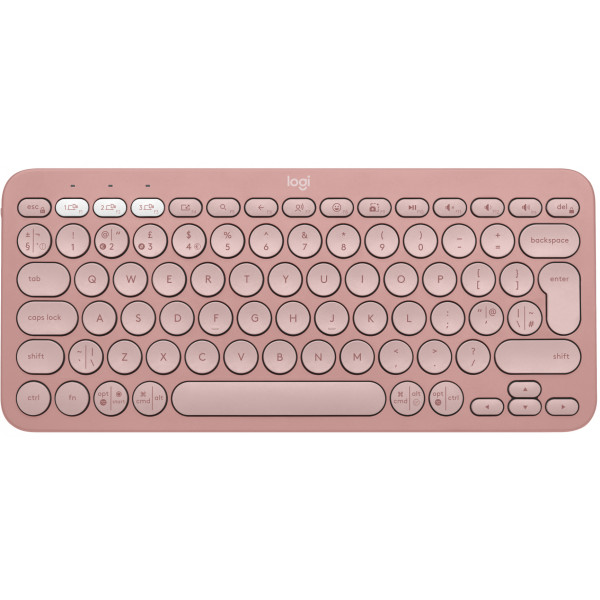 Фото - Клавіатура бездротова Logitech K380s Pebble Keys 2 Rose Bluetooth (920-011853)