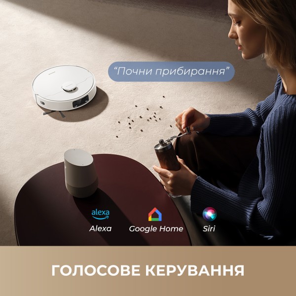 Фото - Робот-пылесос моющий Dreame D20 WHITE (RLD35GA)