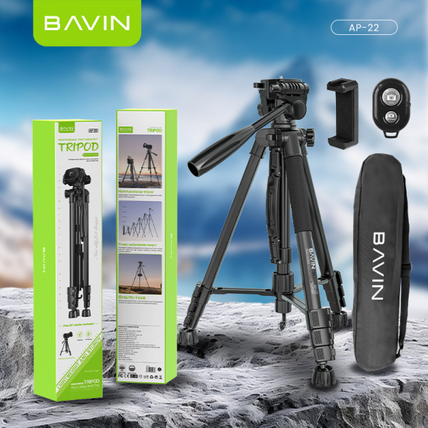 Фото - Трипод для селфи Bavin AP-22 PROFESSIONAL MULTI TRIPOD Black (AP-22-BK)