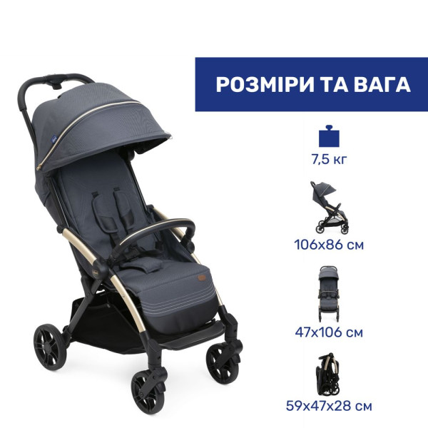 Фото - Коляска прогулянкова Chicco Goody XPlus Stroller, кол.27 (87040.27)