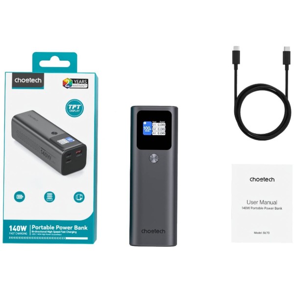 Фото - Батарея мобільна Choetech 27000mAh (B670-CCGY)