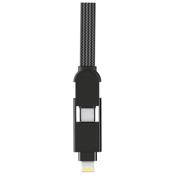 Фото - Кабель синхронізації даних Rolling Square 6in1, inCharge XL 2 м Black (XLM01R)