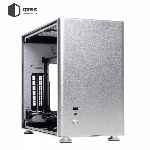 Фото - Корпус QUBE A4 Aluminum Silver (QBA4I_WSNU3)