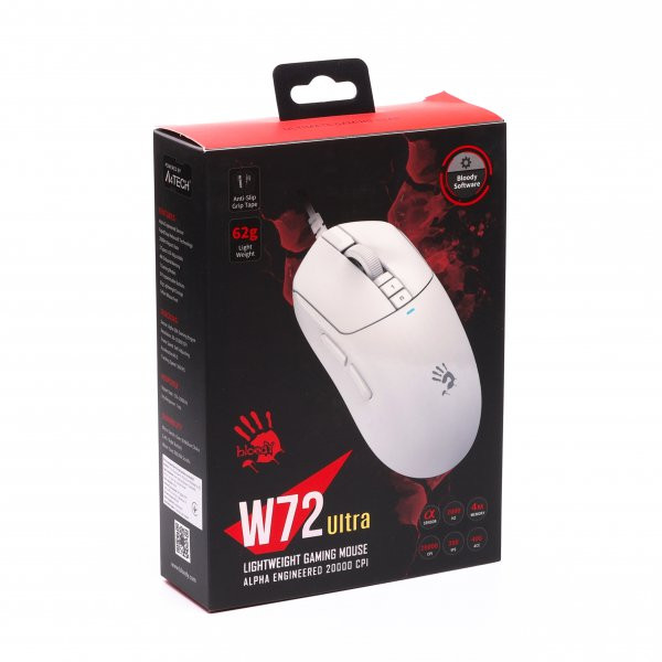 Фото - Миша дротова ігрова Bloody W72 Ultra White