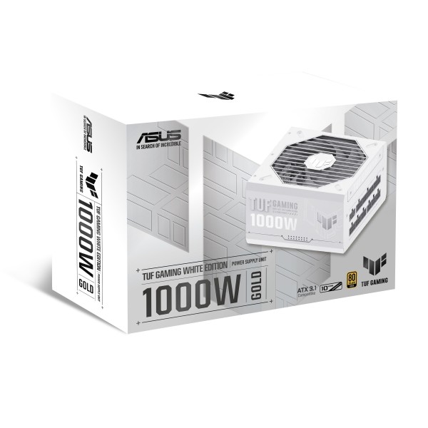 Фото - Блок питания для ПК Asus TUF-GAMING-1000G-WHITE PCIE5 1000W Gold (90YE00S5-B0NA00)