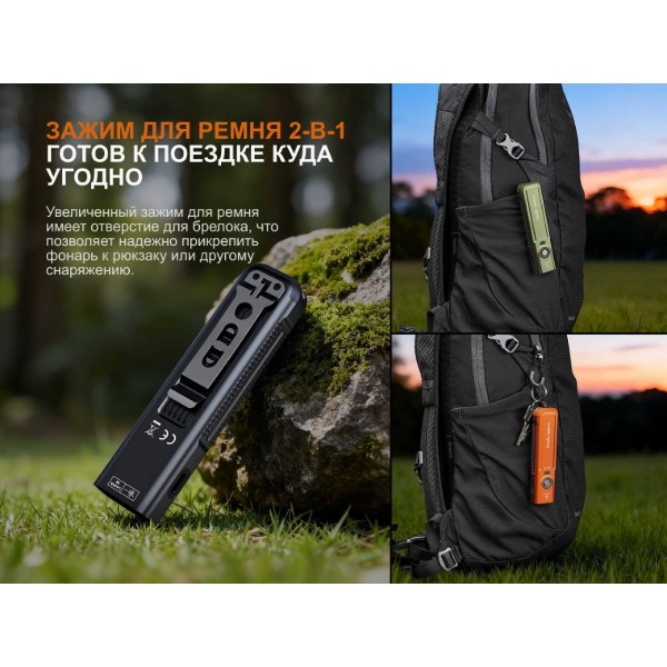 Фото - Ліхтар Fenix E06R PRO Orange