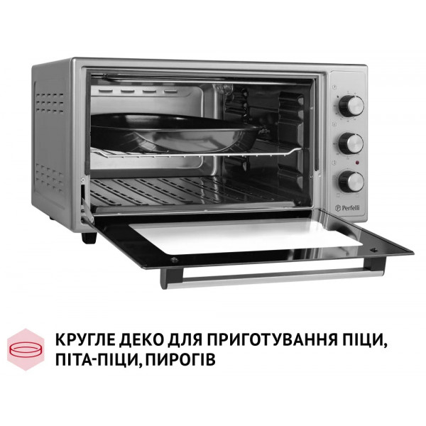 Фото - Печь электрическая Perfelli MIRAGE 48 GREY