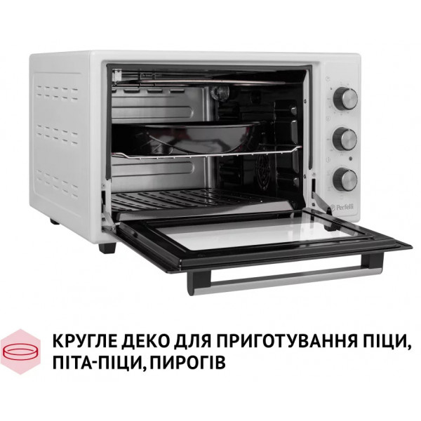 Фото - Піч електрична Perfelli TRIMO 37 WHITE