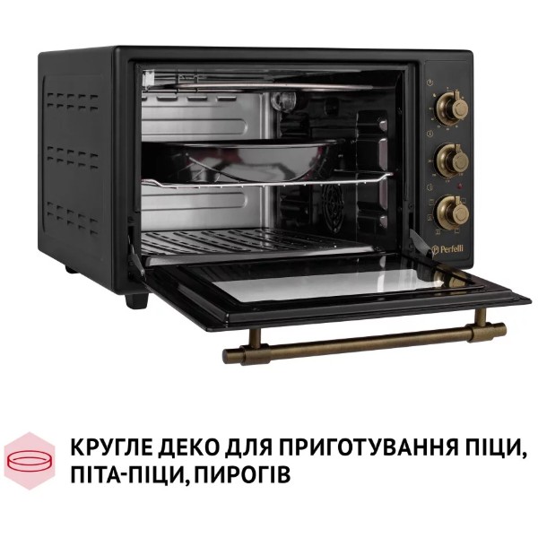 Фото - Печь электрическая Perfelli LAGGIO 37 BLACK RETRO