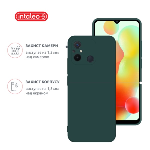 Фото - Чехол для смартфона Intaleo Silicone Case for Xiaomi Redmi 12C Dark Green (1283126600661)