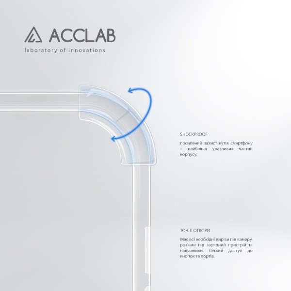 Фото - Чехол для смартфона ACCLAB TPU Shockproof for Apple iPhone XS Max Light (1283126610882)