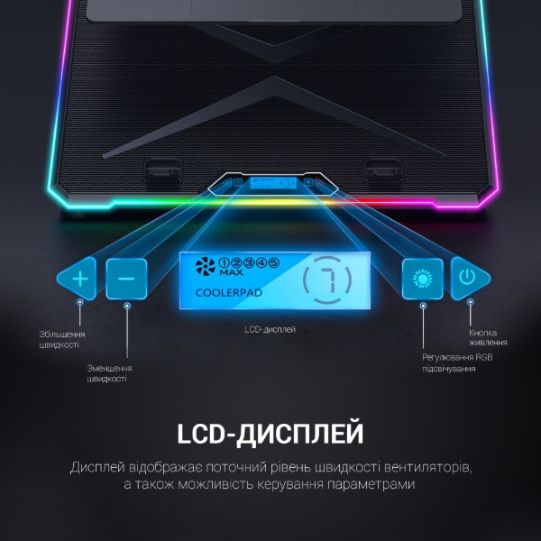 Фото - Подставка под ноутбук охлаждающая GamePro CP940 Black