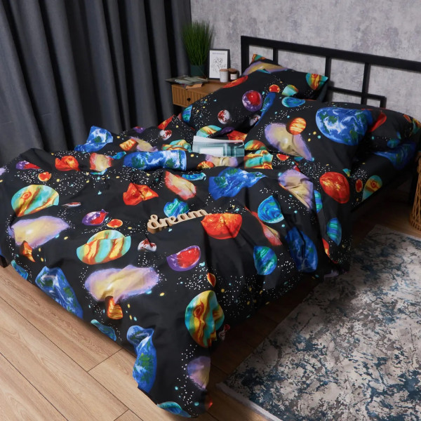 Фото - Комплект постільної білизни Moon&Star Бязь Gold Люкс Universe Magic 160х220х2 нав. 4х50х70 (MS-820007068)