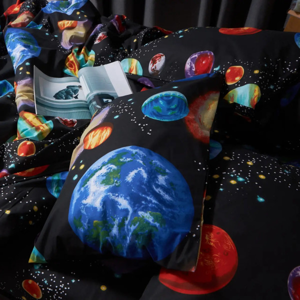 Фото - Комплект постільної білизни Moon&Star Бязь Gold Люкс Universe Magic 160х220х2 нав. 4х50х70 (MS-820007068)