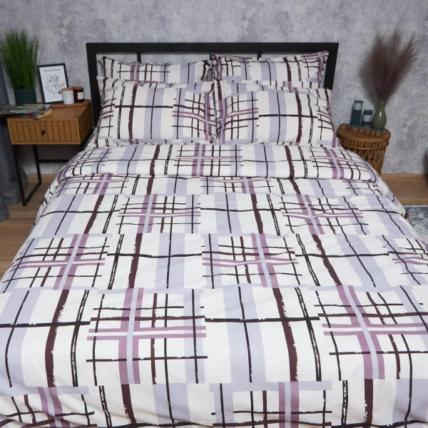 Фото - Комплект постільної білизни Moon&Star Бязь Gold Люкс Urban Lines 160х220 нав. 2х40х60 (MS-820007160)