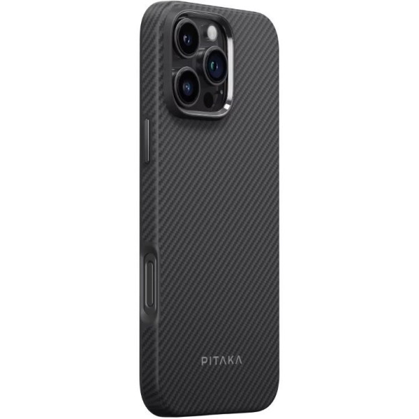 Фото - Чохол для смартфону Pitaka Military-Grade Protective Classic Twill 600D Black/Grey for iPhone 16 Pro (KI1601PPA)