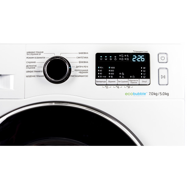 Фото - Стирально-сушильная машина Samsung WD70M4443JW/UA