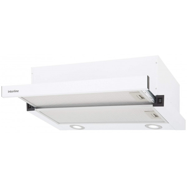 Фото - Вытяжка встраиваемая Interline DELI WH A/60/2/T